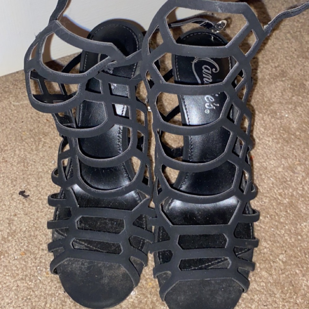 Candie’s black high heels
